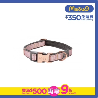 ROGZ HB275-PB Urban Classic Collar (M) -PINK BLUSH- Rogz
