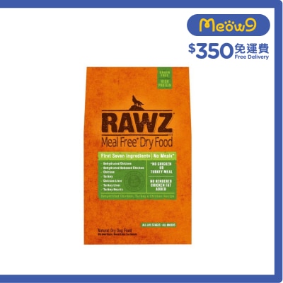 RAWZ - [MealFree]Dehydrated Chicken,Turkey,Chicken GRAIN FREE All Life Stage Dog Food (3.5lb)  - RAWZ