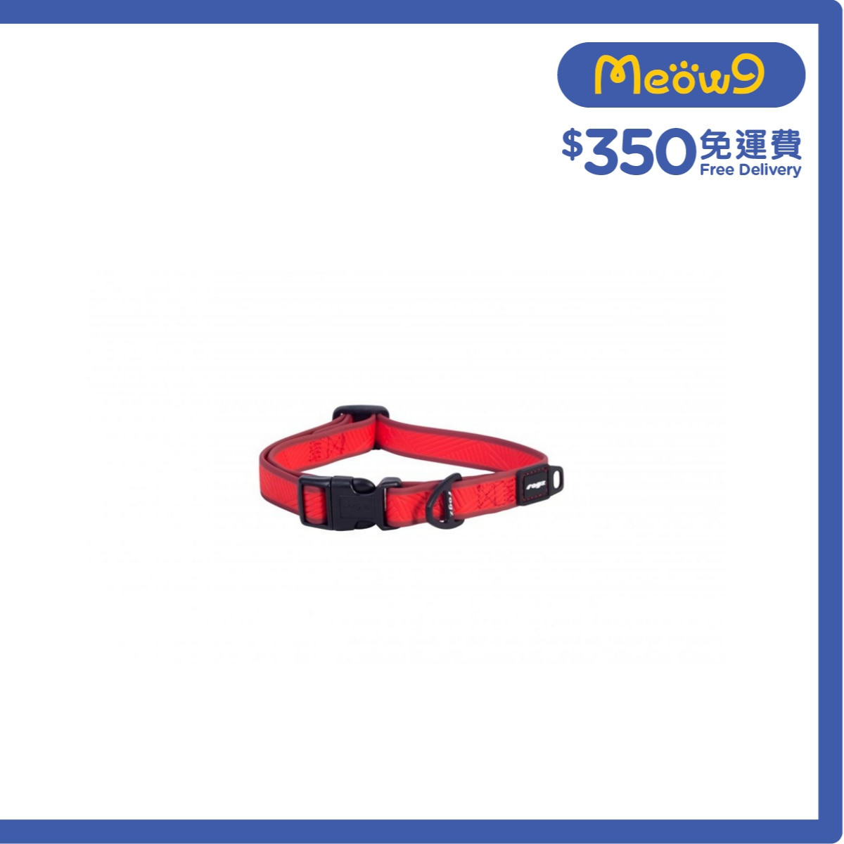 ROGZ HB63M - H Amphibian Classic Collar 項帶 (M) - 紅色 - Rogz