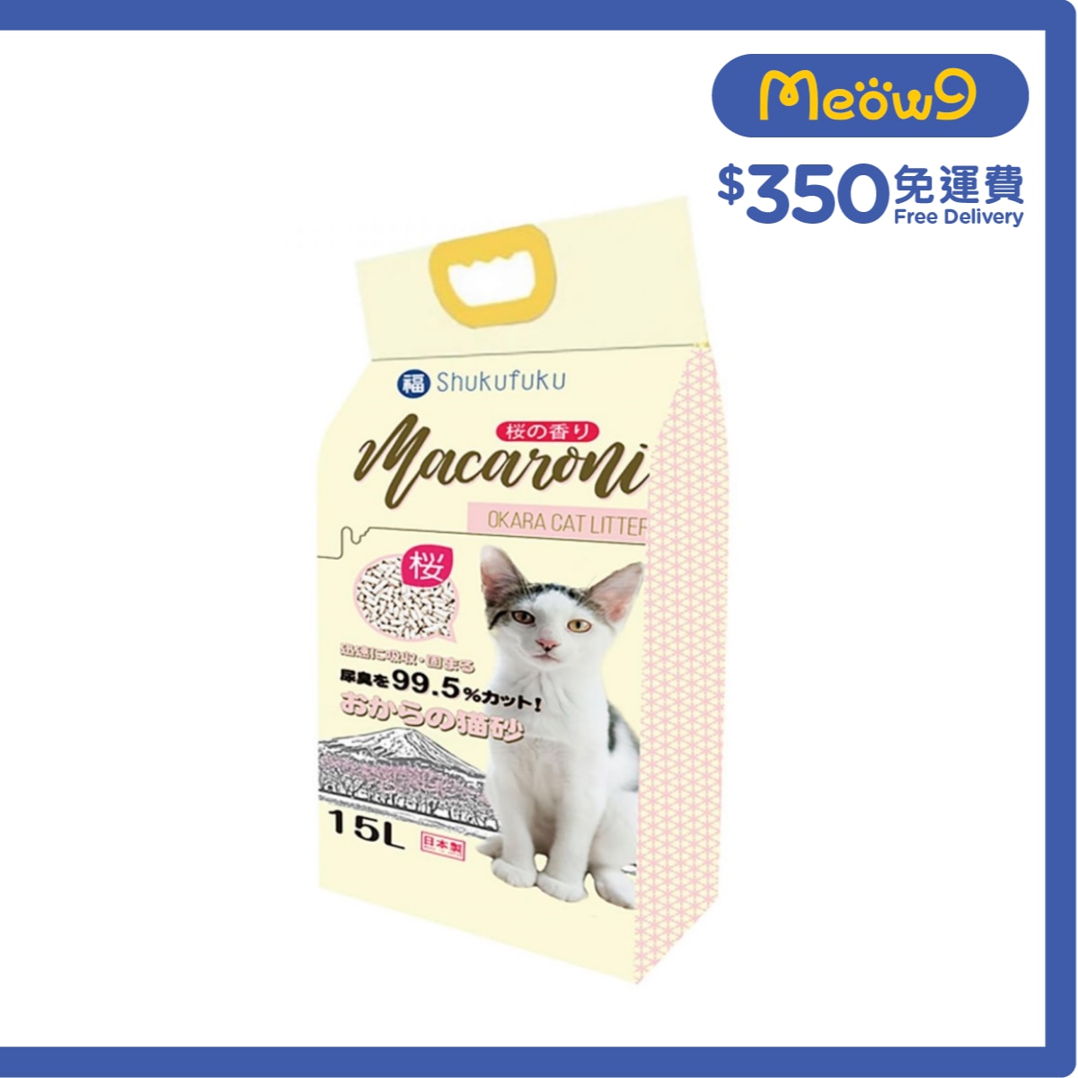 福 日本雙通豆腐貓砂 - 櫻花香味 (15L) 福字貓砂 - 福