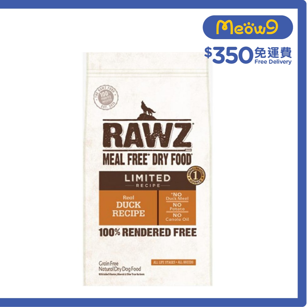 RAWZ [MealFree]LIMITED RECIPE DUCK GRAIN FREE All Life Stage Dog Food (3.5lb) - RAWZ