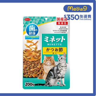 Minette - 護齒貓糧（木魚片乾添加)200g - Smack