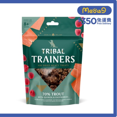 TRIBAL Trainers - 70% Trout with Quinoa & Rasberries (80g) Air Dried Dog Snack- TRIBAL