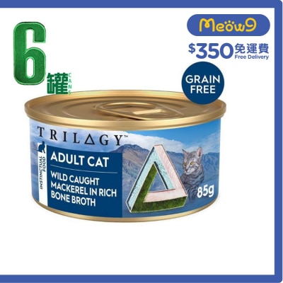 TRILOGY [6罐優惠] 奇境 無榖物成貓鯖魚高湯主食罐 (85g x6) - TRILOGY
