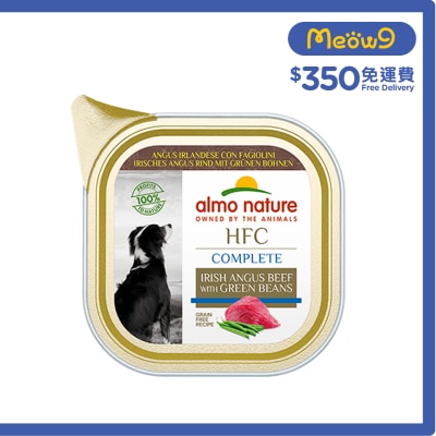 HFC Complete 愛爾蘭安格斯牛肉配青豆 (85g) almo nature 狗餐盒