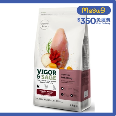 VIGOR & SAGE 人參健體全犬成犬糧 2kg - VIGOR & SAGE