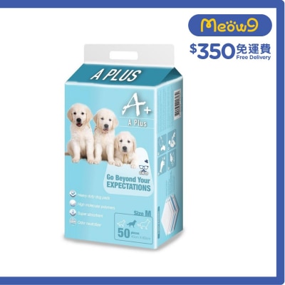 A PLUS 強力吸水除臭寵物尿墊 (M) 45x60cm - 50片 - A PLus 狗尿墊