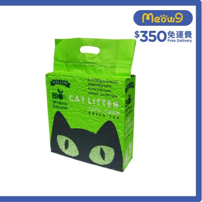 威龍 豆腐粟米貓砂 (綠茶味) (6L/2.5kg) - 威龍