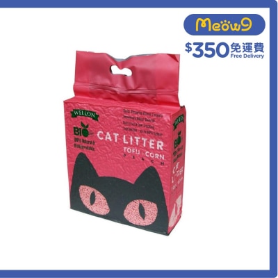 威龍 豆腐粟米貓砂 (桃味) (6L/2.5kg) - 威龍