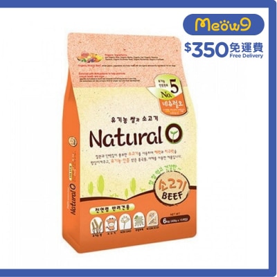 NATURAL ONE No.5 有機牛肉、增強鐵質 配方 (6kg, 400g x15包) 成犬狗糧 - Natural O