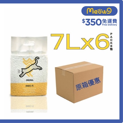 WEWE - [箱裝優惠]原味秒結豆腐貓砂 (7L x 6) - WEWE