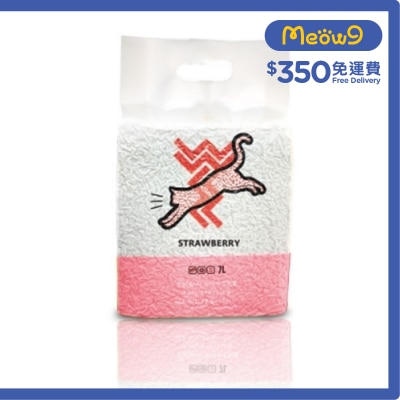 WEWE - 玫瑰草莓味秒結豆腐貓砂(7L) - WEWE