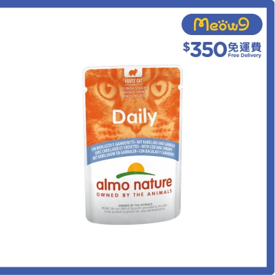ALMO NATURE Daily - 鱈魚＋蝦 (70g) almo nature 成貓濕糧
