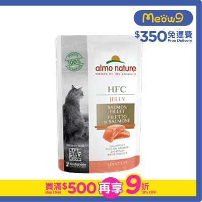 ALMO NATURE HFC Salmon Fillet Jelly Adult Cat Pouch(55g) almo nature