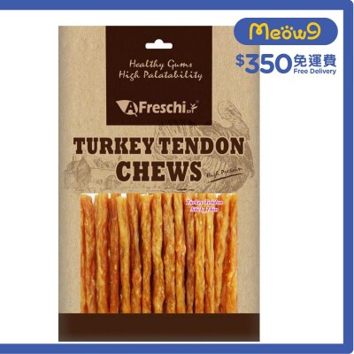A FRESCHI SRI Turkey Tendon Stick Thin Dog Snack Dental Chew (150g) Dog Snacks - A Freschi Srl
