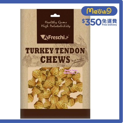 A FRESCHI SRI Knotted Turkey Tendon Bone 3'' Dog Snacks Dental Chew (130g) Dog Snacks - A Freschi Srl