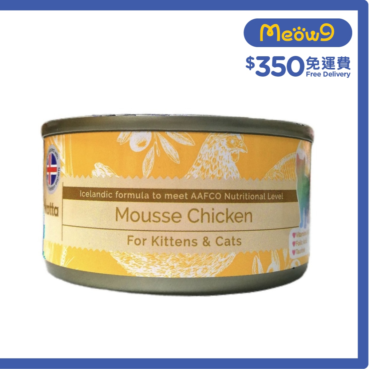ASTKATTA 全天然純雞肉慕絲 幼貓,成貓主食罐頭 (80g) Astkatta 