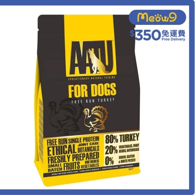AATU 80/20 Free Run Turkey for Dogs (5kg) - AATU