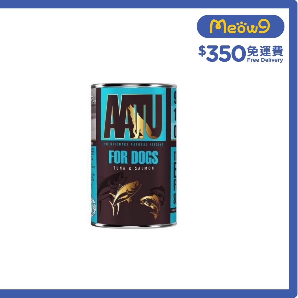 AATU 90/10 吞拿魚,三文魚 全犬配方罐頭 (400g) - AATU