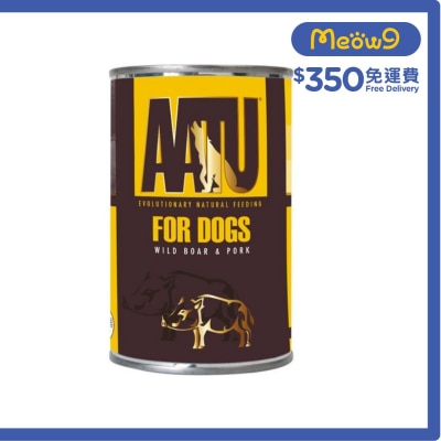AATU 90/10 豬肉 & 野豬全犬配方罐頭 (400g) - AATU