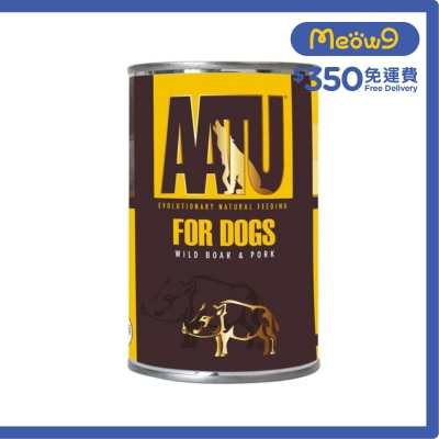 AATU - 90/10 豬肉 & 野豬全犬配方罐頭 (400g) - AATU