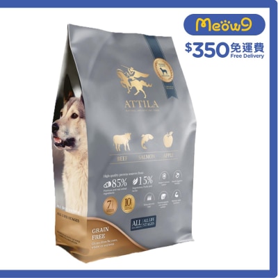 ATTILA 無穀物全齡犬狗糧 黑牛+鮭魚+蘋果 (6kg) ATTILA