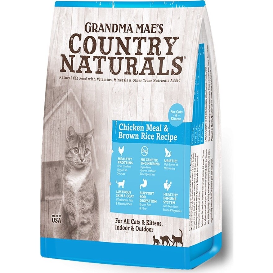 COUNTRY NATURAL Chicken Meal & Brown Rice Recipe(3lb) Cat Food 00110- COUNTRY NATURAL