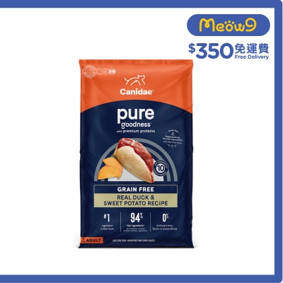 CANIDAE 無穀物天際成犬配方狗糧 (鴨肉+甜薯) 22磅  - CANIDAE 咖比