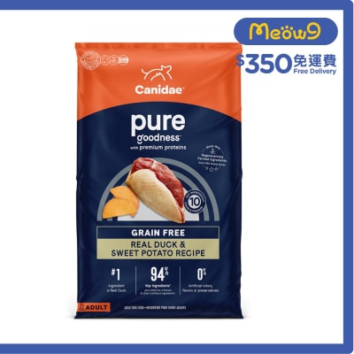 CANIDAE GRAIN FREE PURE Dog Food (Real Duck & Sweet Potato Recipe) - CANIDAE