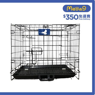 PIGEON - Double Door Folding Metal Dog Cage (Purple)-Dog & Cat (60x42x51)  - Pigeon