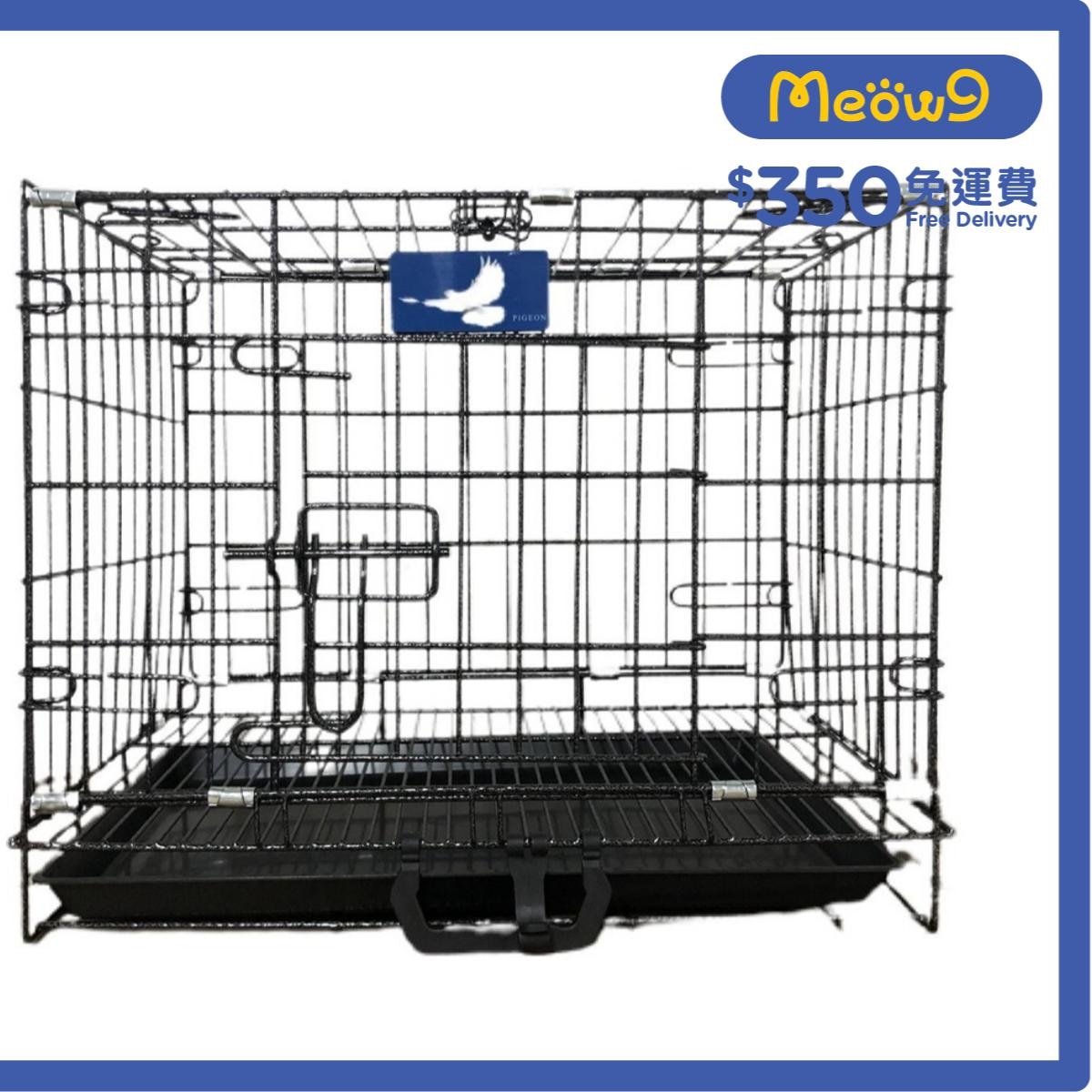 """ PIGEON""" Double Door Folding Metal Dog Cage (Purple)-Dog & Cat (60x42x51)  - Pigeon
