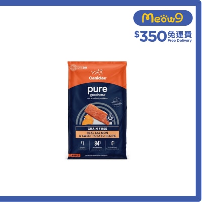 CANIDAE *Updated Formula* GRAIN FREE PURE (Salmon&Sweet Potato) (22lb)- CANIDAE