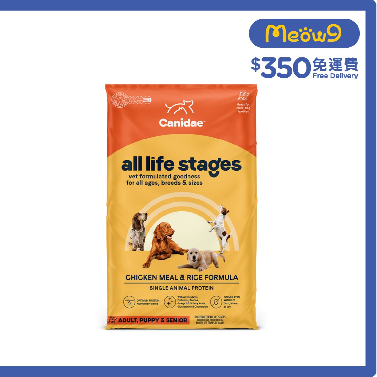 CANIDAE 雞肉糙米全犬配方狗糧 (27磅) - CANIDAE 咖比