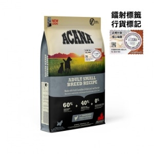 ACANA 傳承小型成犬(6kg) ACANA 狗糧| PNS網購