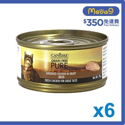CANIDAE - 無穀物雞絲貓罐頭 (70g x 6) - CANIDAE 咖比