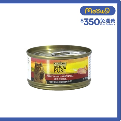 CANIDAE - 無穀物雞肉塊與蝦仁貓罐頭 (70g) - CANIDAE 咖比