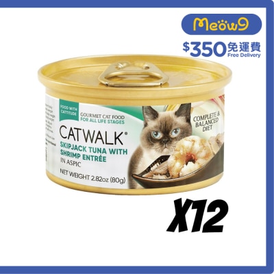 CATWALK [12罐] 鰹吞拿魚+ 海蝦 貓罐頭(80gx12) Catwalk image