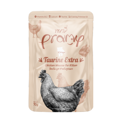 PRAMY 鮮嫩雞肉(幼貓)功能性濕包 - 加倍牛磺酸 (70g) 044249