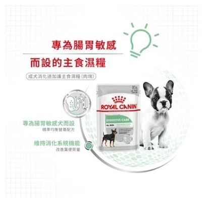 皇家 [盒裝優惠]CCN成犬消化道加護主食袋裝狗濕糧(肉塊)(85gx12) - 皇家