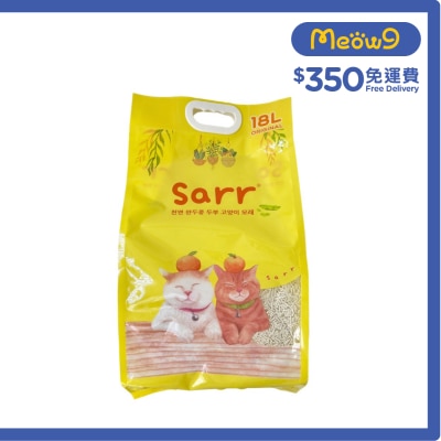 SARR - 韓國 除臭益生菌＋活性炭 天然豌豆豆腐貓砂 原味 2.0mm (18L)