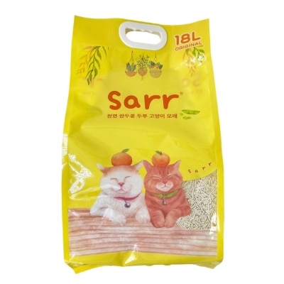 SARR - 韓國 除臭益生菌＋活性炭 天然豌豆豆腐貓砂 原味 2.0mm (18L)