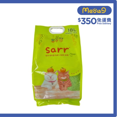 SARR 韓國除臭益生菌＋木薯混合豌豆豆腐貓砂 綠茶味 3.0mm (18L) 新配方 image