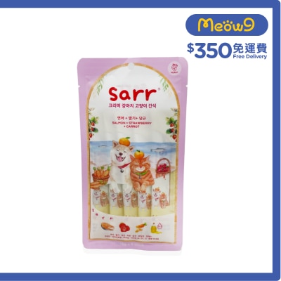SARR 北歐天然魚油肉泥條 三文魚+士多啤梨+紅蘿蔔 (心血管健康) 貓犬適合 (15gX5) 024637 image