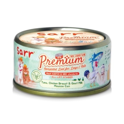 SARR Kidney Care: Tuna; Chicken Breast & Goat Milk Mousse Can (80g)Completed Diet for Dog & Cat image