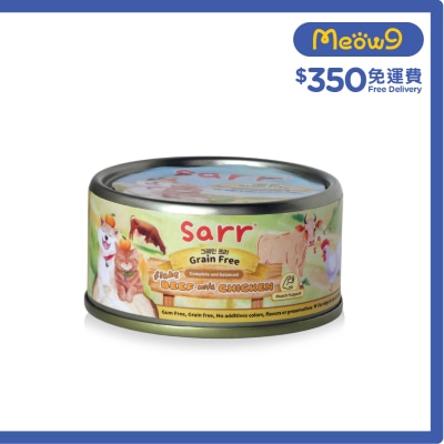 SARR - 全齡貓狗罐(肉絲湯汁)肌肉強化(牛肉+雞胸肉+雞湯) (80g) #250123