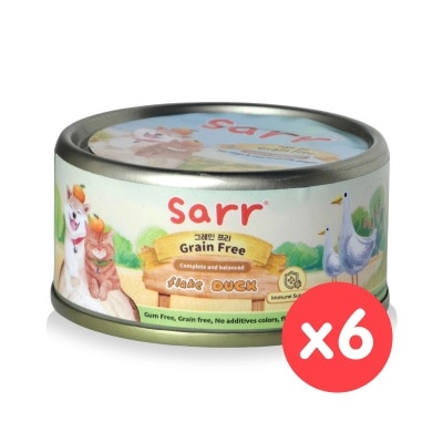 SARR - 全齡貓狗罐(肉絲湯汁)免疫系統(鴨胸肉+雞湯) (80g x 6) #250122