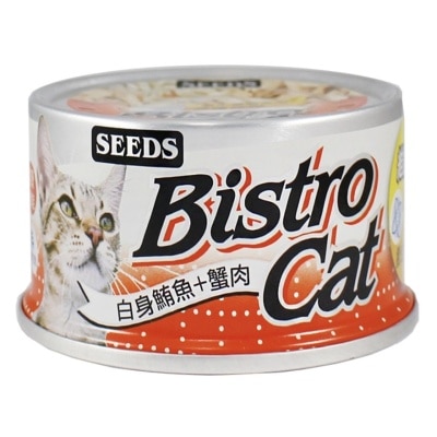 種子 [Bistro Cat] 白身鮪魚+蟹肉+膽鹼 (80g) 貓罐頭 820482