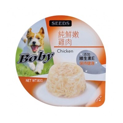 種子 Boby 特級機能愛犬餐杯 純鮮嫩雞肉 (80G) 825104 image