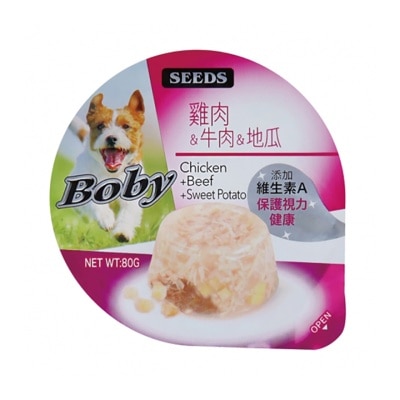 SEEDS Boby Premium Functional Dog Meal Cup Chicken+Beef+Sweet Potato (80g) 825135 image