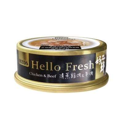 種子 - SEEDS-Hello Fresh好鮮燉湯-清蒸雞肉+牛肉貓罐頭 (50g) 827818